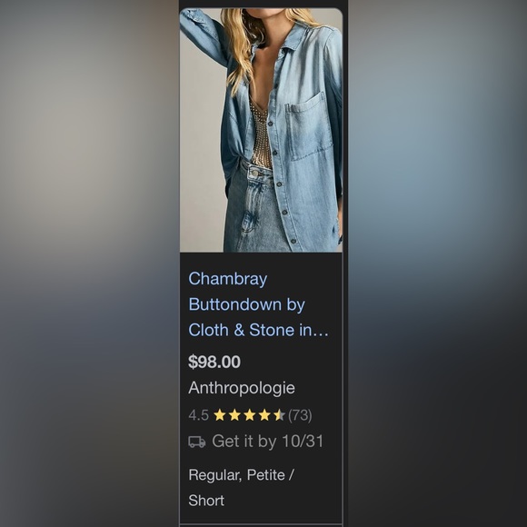 Cloth and stone button down - Picture 5 of 6